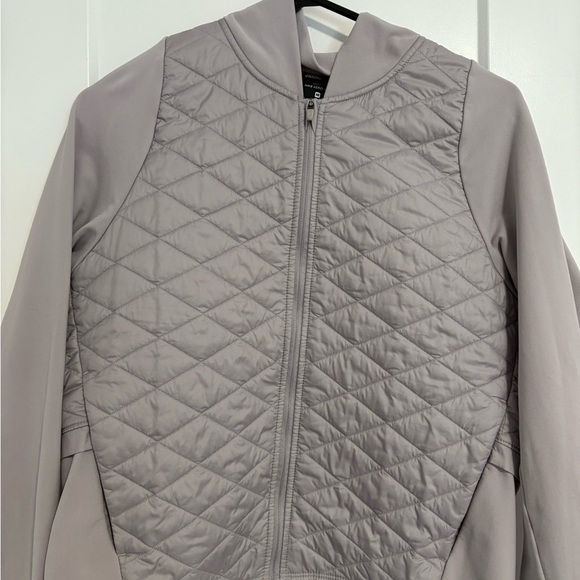Nike AeroLayer Thermo Running Jacket Atmosphere Grey Women's Size Medium - Picture 3 of 12